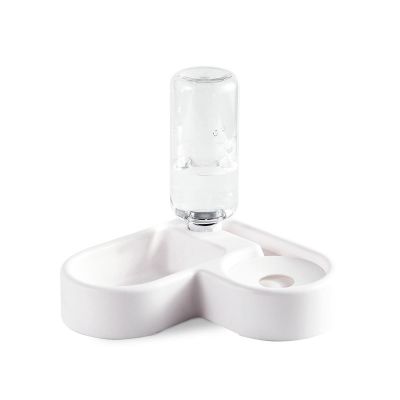 MYLLJBD 2-in-1 Pet Bowl with Gravity Bottle