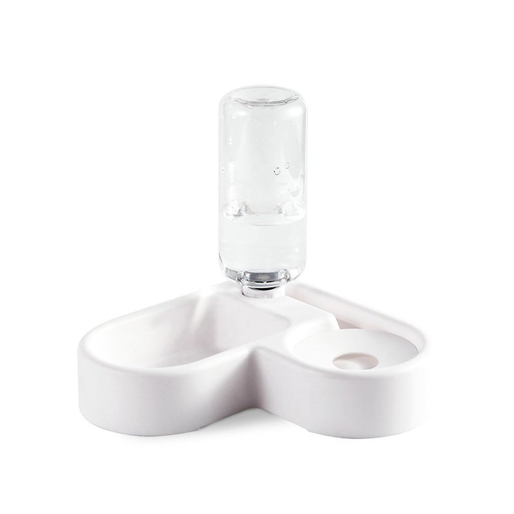 MYLLJBD 2-in-1 Pet Bowl with Gravity Bottle