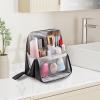 Standing Makeup Bag, Waterproof Organizer with Multiple Compartments, Black view 2