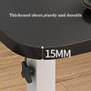 Adjustable Folding Laptop Table, Portable Rolling Table for Bed or Sofa view 3