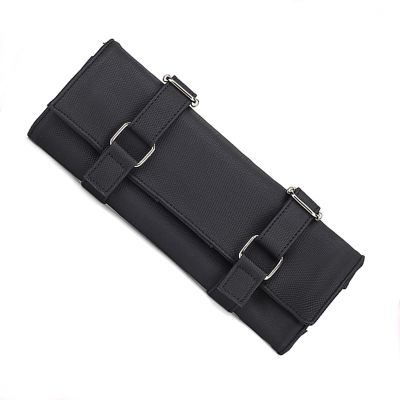 Professional Hairdressing Tool Holster, PU Leather Scissor Bag, 10-Piece, Black