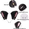 WreGmgg 4-Piece Black Lace Indoor Sports Set with Eye Mask and Lace Collar - D2 view 4