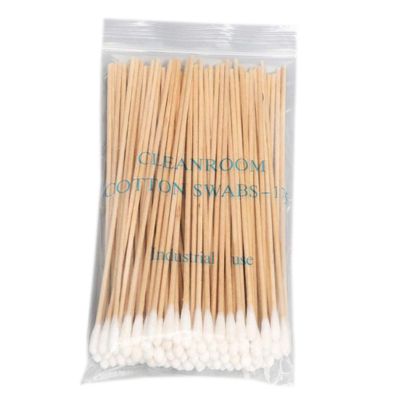 Cotton Swabs, 100/200 Count, Long Wooden Handle, Round Tips