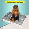 Dog Toilet with Stainless Steel Tray for Small to Medium Dogs, Indoor/Outdoor view 2