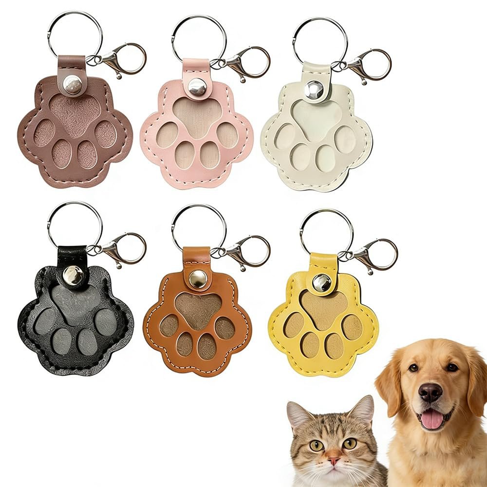 Pet Paw Memory Keychain