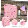 PENIKOKO Large-Capacity Reusable Polyester Period Pouch, Pink view 4