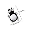 SOIMISS Baby Safety Mirror, Shatter-Resistant and Rotatable, Convex Acrylic and Fabric Rearview Mirror for Driving and Rear-Seat Observation view 2