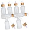 LIFKOME 8-Piece Matte Glass Dropper Bottles with Bamboo Rings view 1