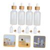 LIFKOME 8-Piece Matte Glass Dropper Bottles with Bamboo Rings view 4