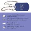 Personalized Dog Tag with Engraving, Chain & Silencer | Dog Tag with Dog Motif & Name | ID Tag for Collar | Gift for Dog Owners (Purple) view 2