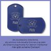 Personalized Dog Tag with Engraving, Chain & Silencer | Dog Tag with Dog Motif & Name | ID Tag for Collar | Gift for Dog Owners (Purple) view 3