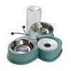 FUTUREORYY Non-Slip Water Dispenser and Food Feeder, Multifunctional Automatic Pet Feeder, Stainless Steel, 500 ml view 1