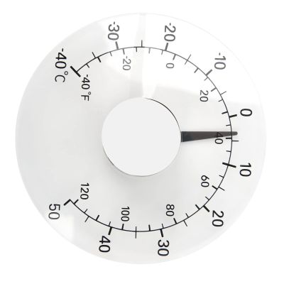 MasYosh Outdoor Thermometer, Transparent Window Temperature Monitor for Indoor and Outdoor Use, Acrylic Dial and Stainless Steel