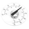 MasYosh Outdoor Thermometer, Transparent Window Temperature Monitor for Indoor and Outdoor Use, Acrylic Dial and Stainless Steel view 3