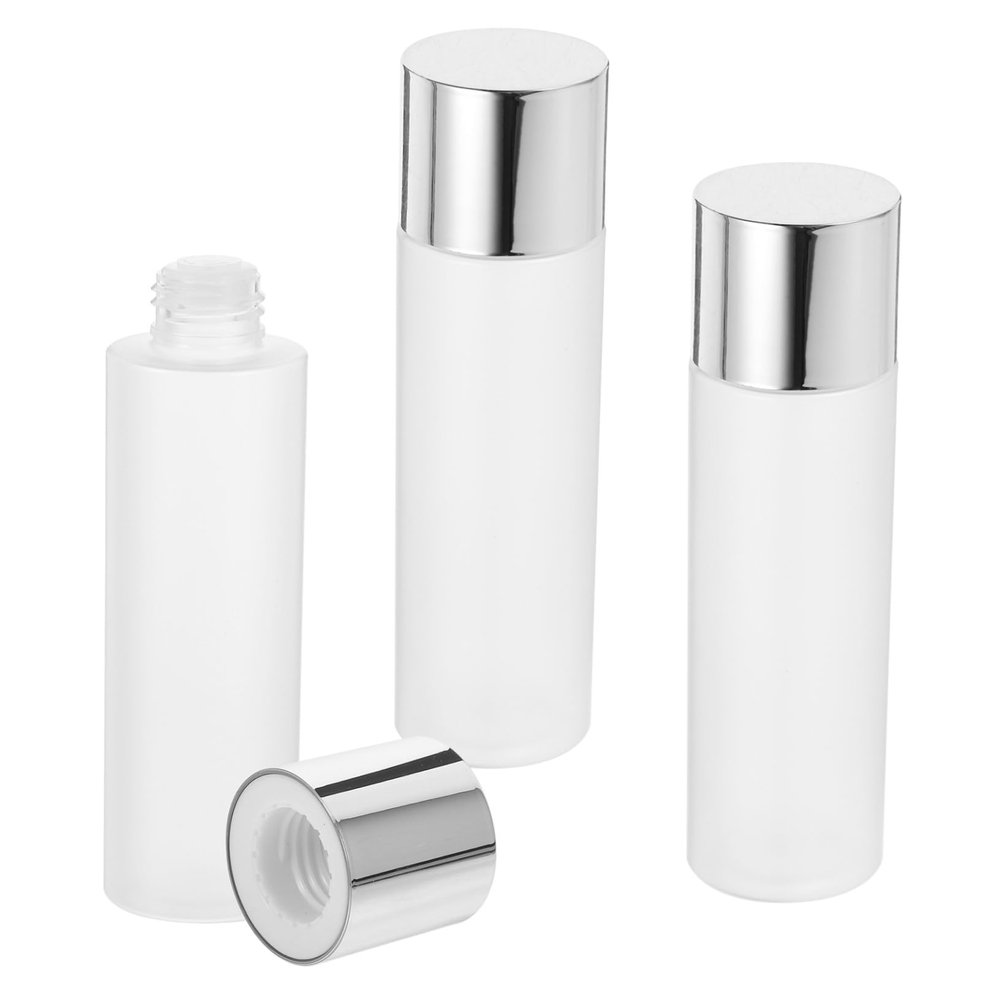 LIFKOME 3-Piece Refillable Emulsion Bottles, Empty Lotion Containers with Leakproof Closures, Frosted Cosmetic Bottles for Travel, Camping, and Bathroom Use