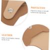 VALICLUD Leather Scissor Case for Cuticle Nippers, Brown view 4