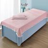 LDLCYCN Pink (N), 120 × 210 cm Cooling Spa Massage Table Cover, With/Without Breathable Hole, Square Head view 1