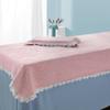 LDLCYCN Pink (N), 120 × 210 cm Cooling Spa Massage Table Cover, With/Without Breathable Hole, Square Head view 2