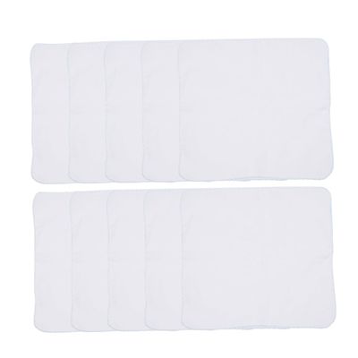 10-Pack Double-Layer Cotton Gauze Handkerchiefs, Blue, 28 x 28 cm