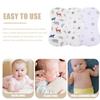 SHERCHPRY 3-Piece Soft, Washable Cotton Burp Cloth Set view 4