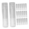 MUCKLILY 100-Pc. Empty PP Lip Balm Containers with Humanized Column Design, Refillable view 1