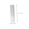 Healvian 100-Pack Empty Lip Balm Containers, Portable Lightweight PP Refillable Lip Gloss Tubes with Column Design view 2