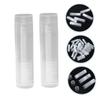 Healvian 100-Pack Empty Lip Balm Containers, Portable Lightweight PP Refillable Lip Gloss Tubes with Column Design view 4