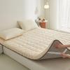 Cozy Plush Japanese Futon Mattress, Warm Winter Bed for Dorms, Single/Double/Queen/King Size (Beige, 6 cm Thick, 80 x 190 cm) view 3