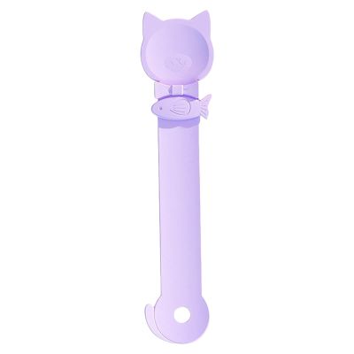 JFGCTYHXY Pet Feeding Station, Cat Strip Squeeze Spoon and Treat Dispenser, Purple