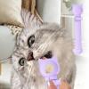 JFGCTYHXY Pet Feeding Station, Cat Strip Squeeze Spoon and Treat Dispenser, Purple view 3