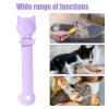 JFGCTYHXY Pet Feeding Station, Cat Strip Squeeze Spoon and Treat Dispenser, Purple view 4