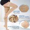 Ailaka 20–30 mmHg Compression Stockings for Women and Men, Closed-Toe Thigh-High for Better Circulation and Heavy, Tired Legs (Beige, 4XL) view 3
