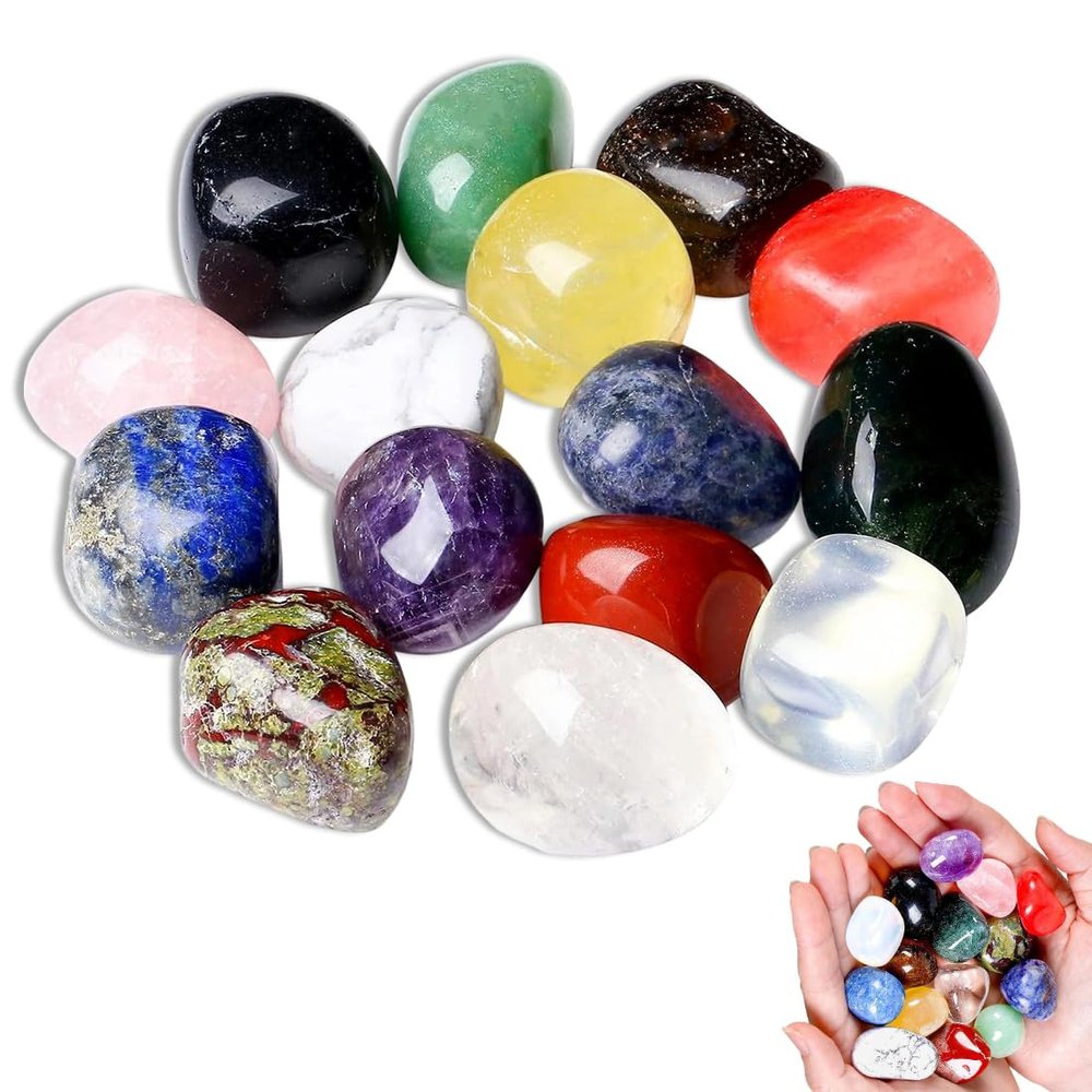 ZORVYN 100g Mix Tumbled Stones