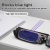 Men's and Women's Foldable Metal Reading Glasses, Leopard Gold, 1.5x view 3