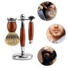 PPQIRU Men's Luxury Razor and Shaving Brush Stand, White view 3