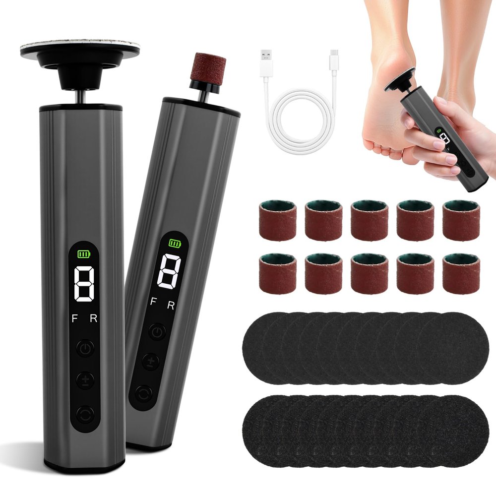 Focenat 2-in-1 Electric Callus Remover Pedicure Set