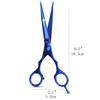 Professional Hairdressing Scissors, Japanese Stainless Steel Salon Shears, 6.5 in, Blue view 3