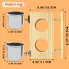 Stainless Steel Bird Feeder with Wooden Perch view 3