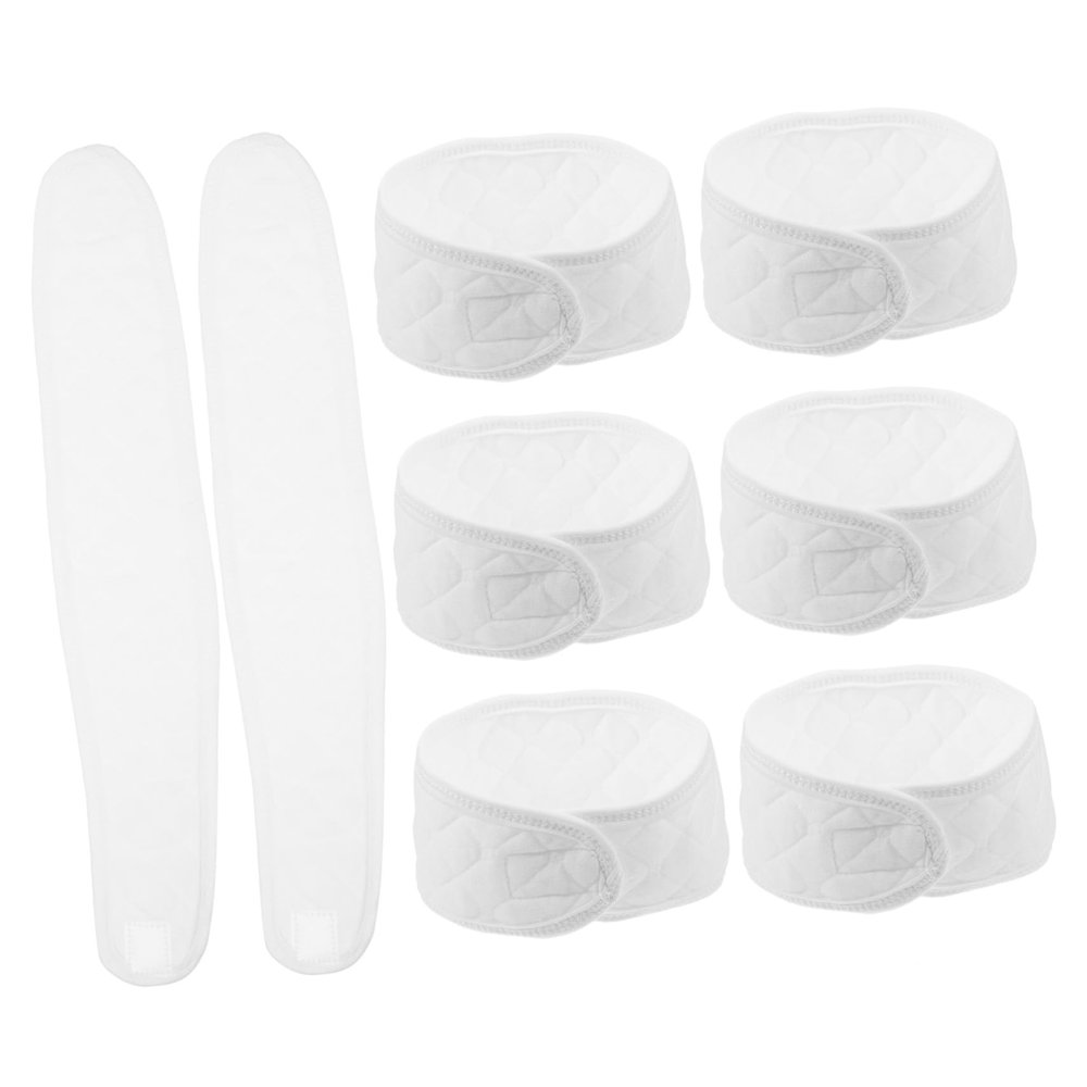 Beaupretty 8-Piece Cotton Belly Bands for Newborns, Breathable and Skin-Friendly