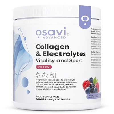 Osavi Collagen & Electrolytes Vitality & Sport, Wild Berry, 390 g