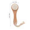 Facial Cleansing Exfoliating Brush with Handle, White, Wood and Nanofiber view 2