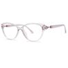 ALKAHE Cat-Eye Reading Glasses with Blue Light Filter, Purple view 1