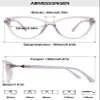 ALKAHE Cat-Eye Reading Glasses with Blue Light Filter, Purple view 2