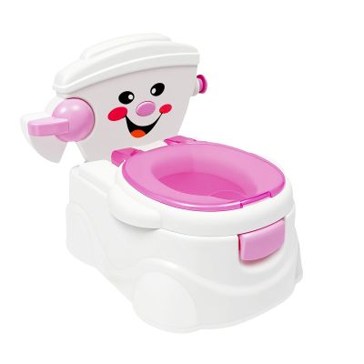 Kids' Potty Training Toilet with Lid, Removable Insert, Pink