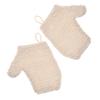 GALPADA 2-Pack Cotton-Linen Exfoliating Bath Gloves view 1
