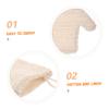 GALPADA 2-Pack Cotton-Linen Exfoliating Bath Gloves view 3