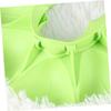 Adjustable TPE Baby Bath Visor with Ear Protection, Green view 3