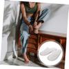 HAMPPLIES 10 Pairs Disposable Linen Hotel Slippers with Non-Slip Soles view 2
