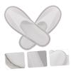 HAMPPLIES 10 Pairs Disposable Linen Hotel Slippers with Non-Slip Soles view 4