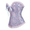 Women's Satin Corset Top with Lacing, Underbust or Overbust Corset with Boning, Bustier Top, Plus Size, Bridal Lingerie, Body Shaper, Gothic Top, Bodysuit, Sexy Halloween Costume view 2
